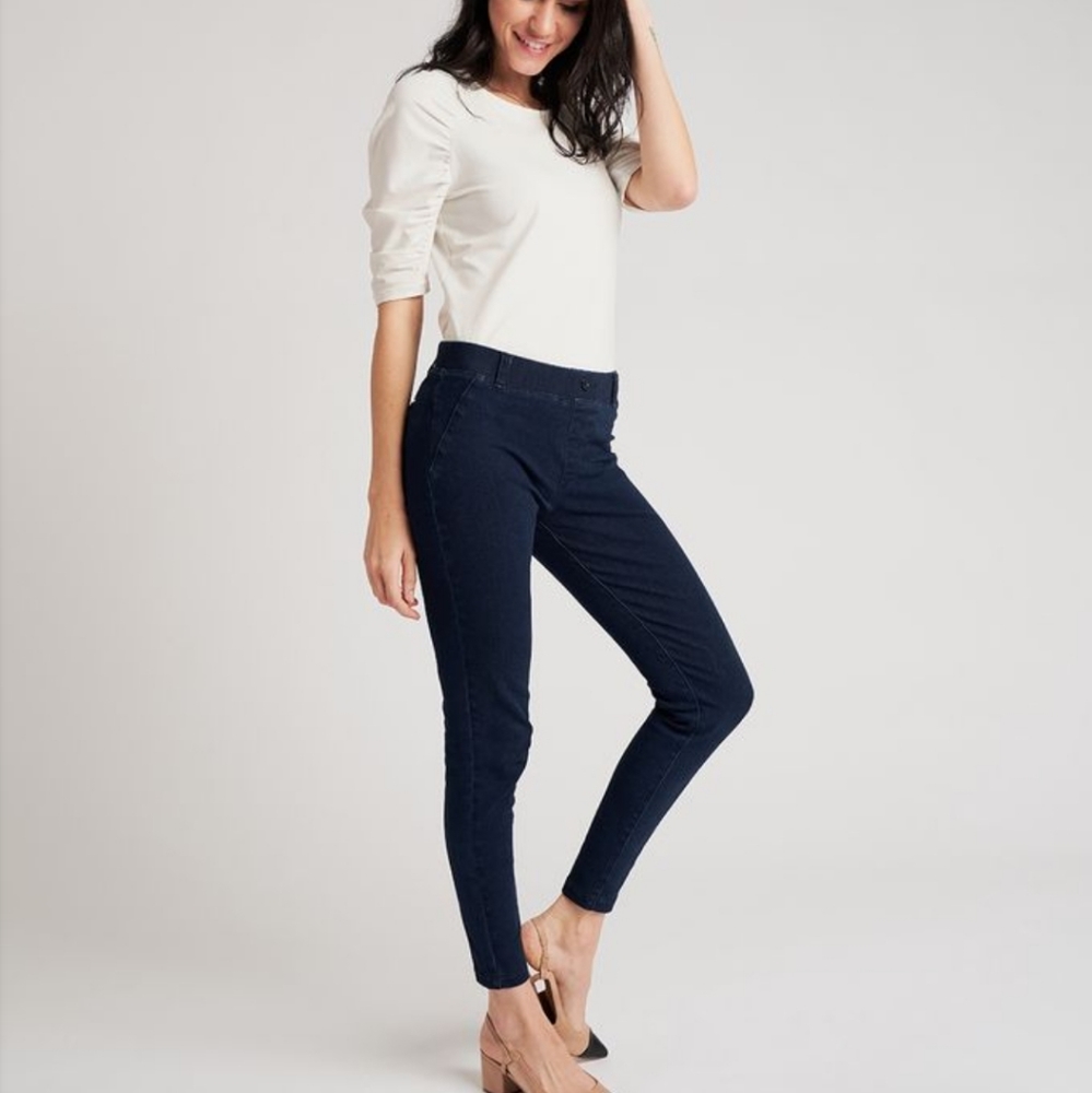 Betabrand skinny leg yoga denim jeans